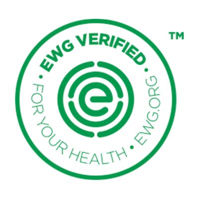 Logo for sertifisering innen hudpleie og kosmetikk: EWG Verified