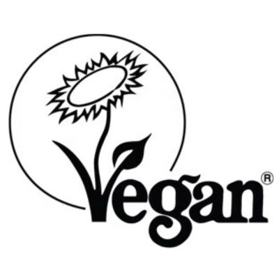 Logo for sertifisering innen hudpleie og kosmetikk: Vegan